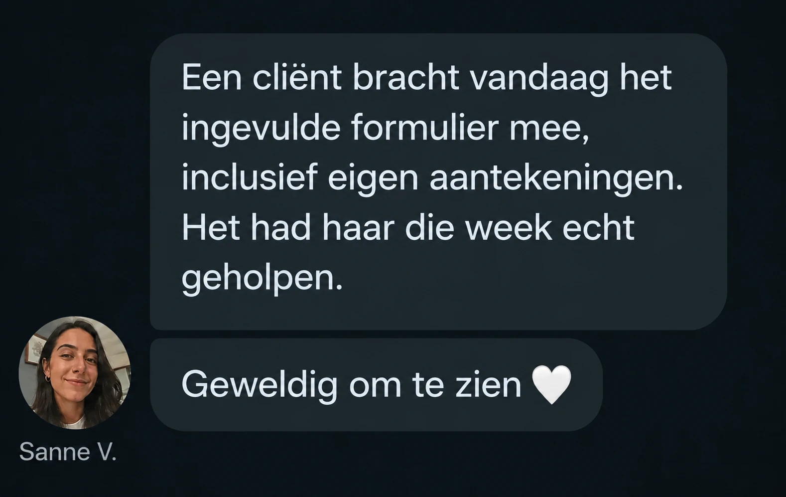 Ervaring van Sanne V.