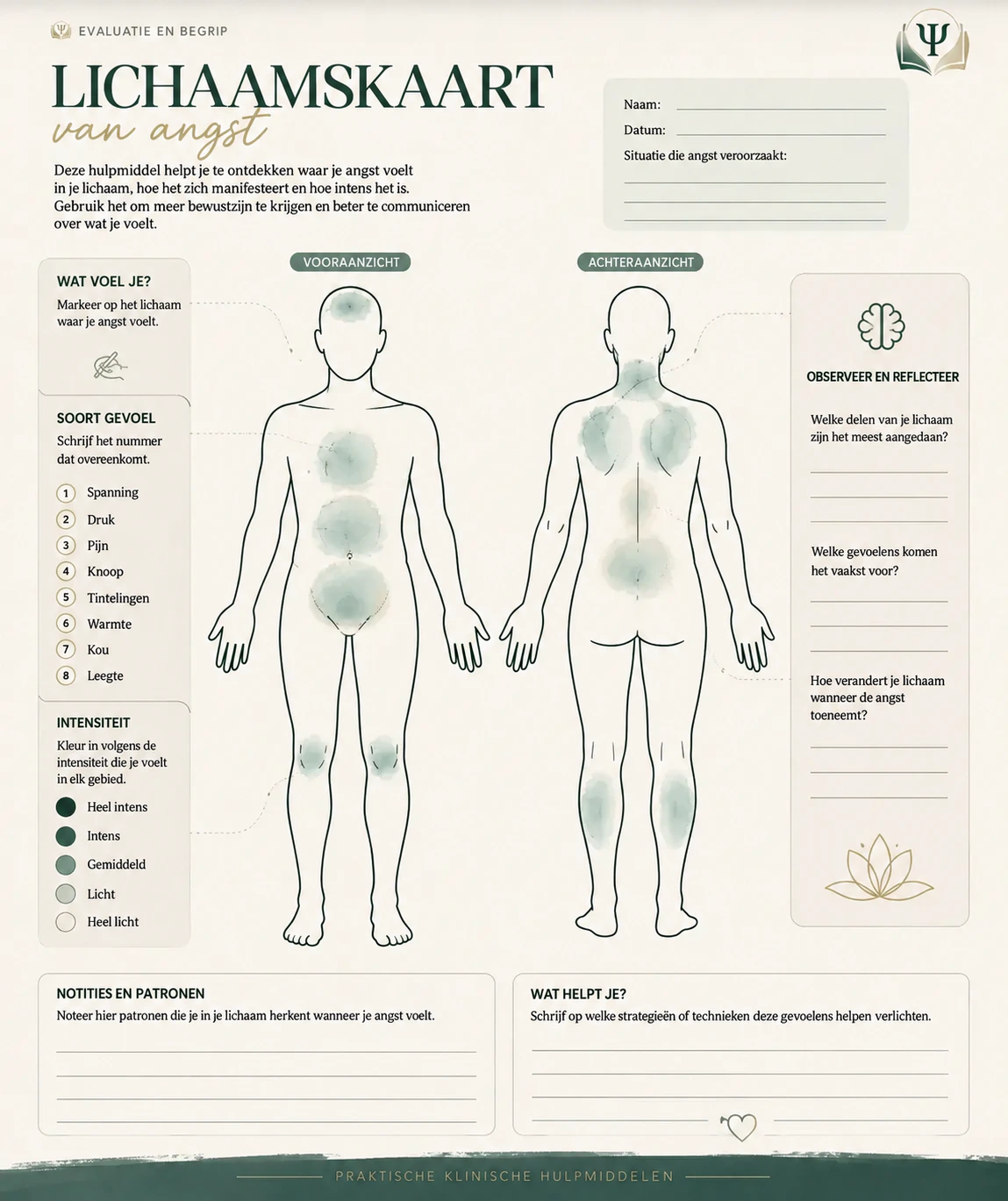 Voorbeeld therapeutisch werkblad 1