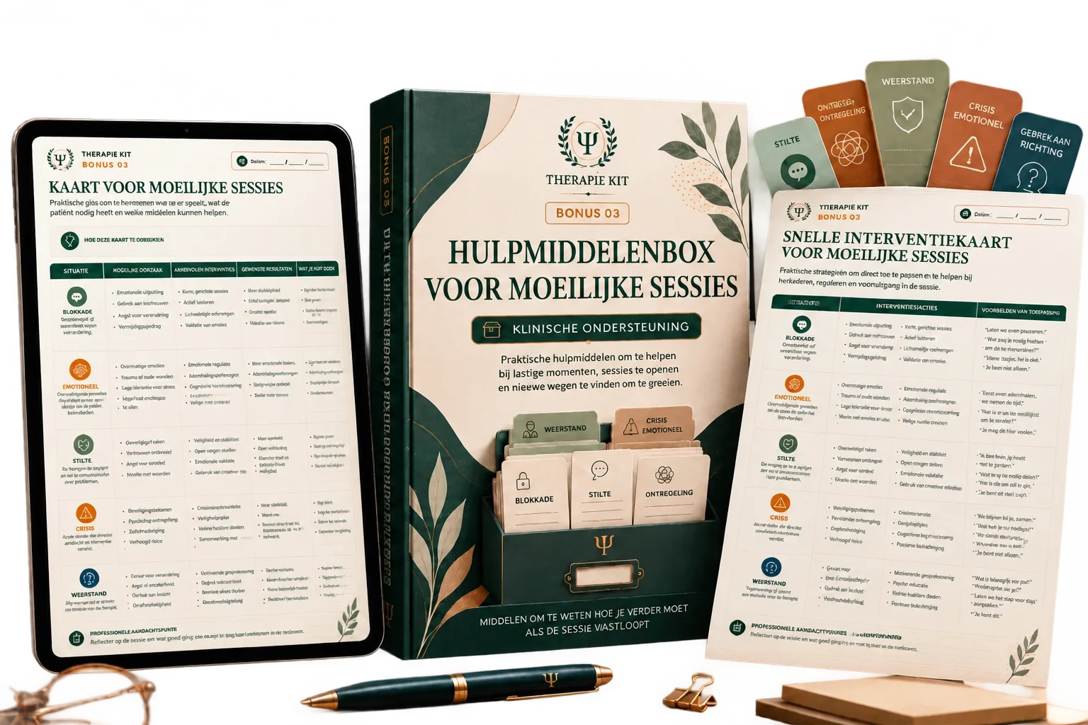 Bronnenbox voor Moeilijke Sessies